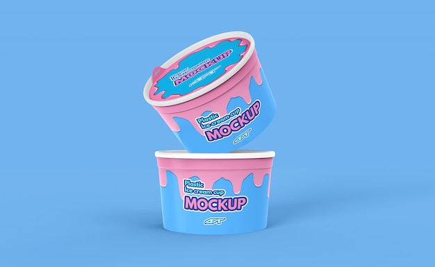 Ice Cream Cup Mockup – Free Download