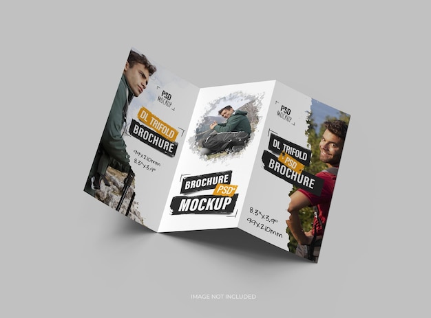 Customizable A4 Trifold Brochure Mockup for Your Design – Free Download