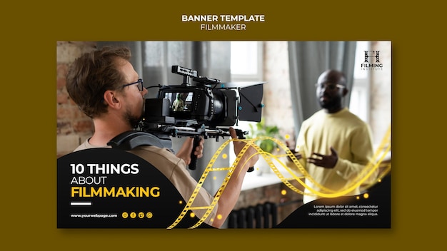 Filmmaker Banner Template Design – Free to Download