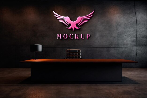 Realistic 3D Logo Mockup – Free to Download