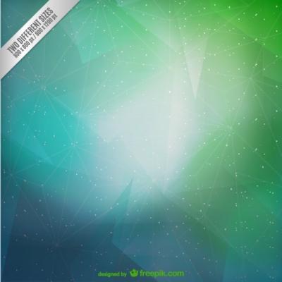 Green and Cyan Polygonal Background – Free Download