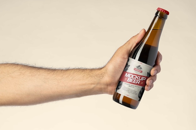 Mockup of Beer Bottle with Custom Label – Free Stock Photo, Download for Free