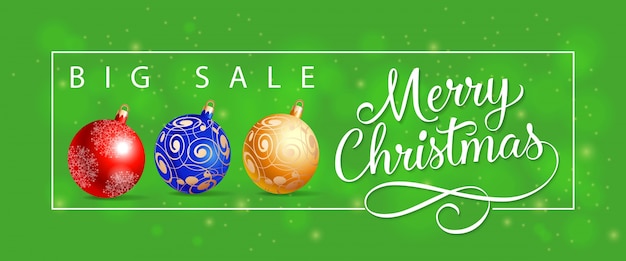 Big Sale Merry Christmas Lettering – Free Download