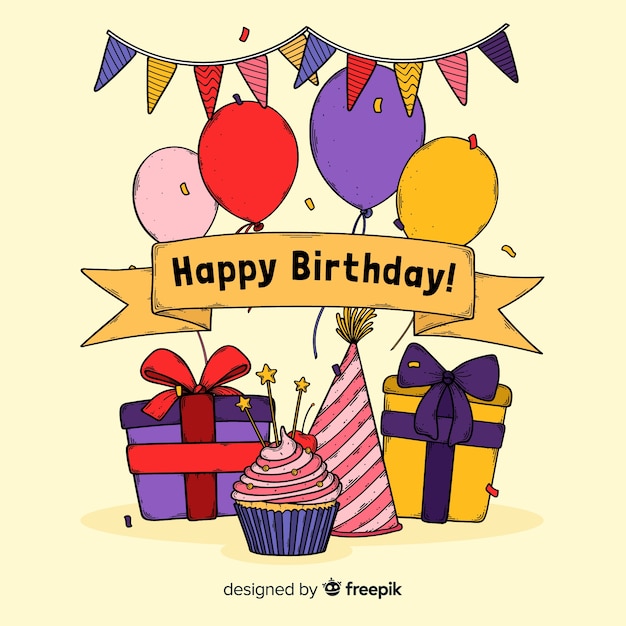 Colorful Happy Birthday Invitation – Free Download