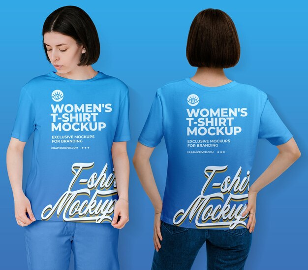 Tshirt Mockup for Women – Free Download, Free Stock Photo