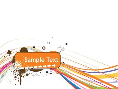 Abstract Wave Line Sample Text Banner Vector Illustration â Free Download