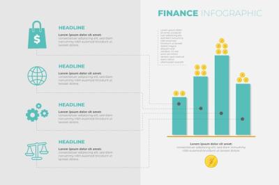 Finance Infographic Template – Free Download Stock Photo