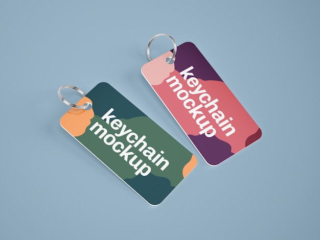 Keychain Card Mockup – Free Download