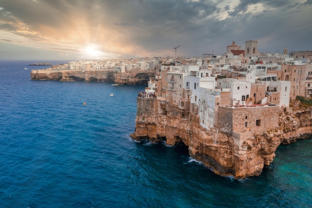 Stunning Cityscape of Polignano a Mare in Italy – Free Stock Photo for Download