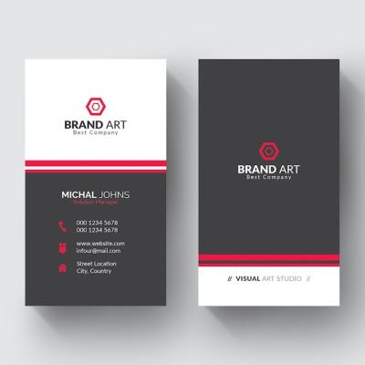 Elegant Minimal Business Card Template for Free Download