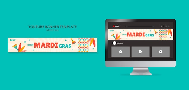 Mardi Gras Template Design – Free Download