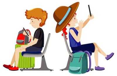 Passengers Sitting in Seat with Their Luggages – Free Stock Photo Download