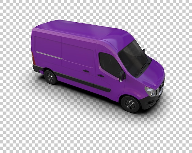 Cargo Van 3D Rendering Illustration – Free Download