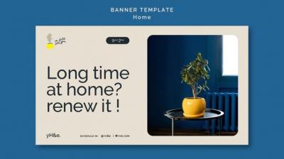 Interior Decoration Banner Template – Free Download