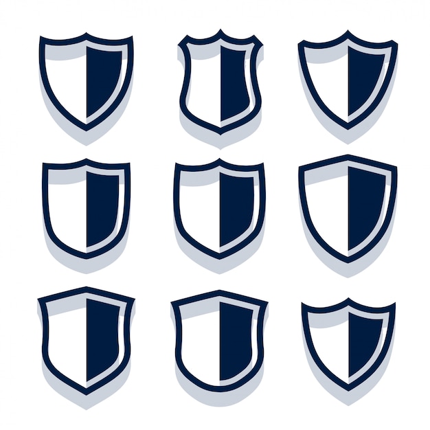 Security Shield and Badges Set – Free Download