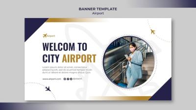 Airport Banner Design Template – Free Download