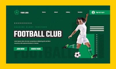 Sport Club Landing Page Template – Free Download