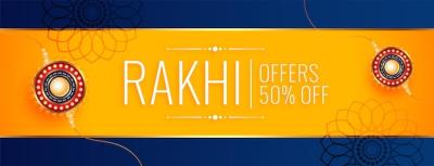 Traditional Raksha Bandhan Sale Banner Design – Free Download