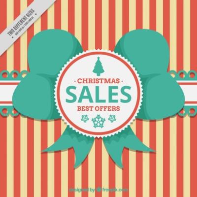 Vintage Stripes Background for Christmas Sales – Free Download