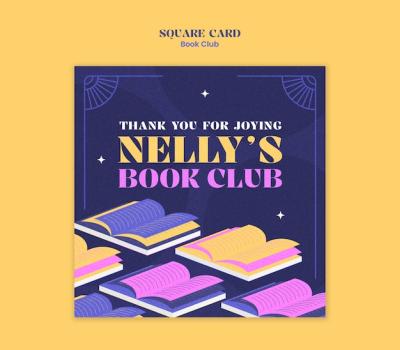 Book Club Template Design – Free Download