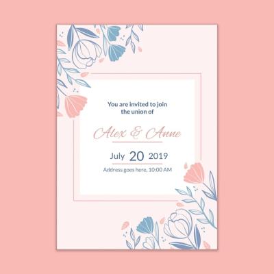 Modern Wedding Invitation Mockup – Download Free Stock Photo