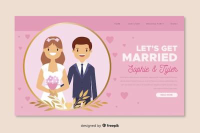 Beautiful Wedding Landing Page – Free Download