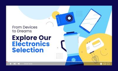 Electronics Store YouTube Thumbnail Design – Free Download