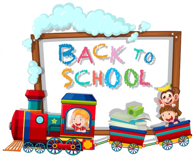 Back to School Template Featuring Children – Free Download