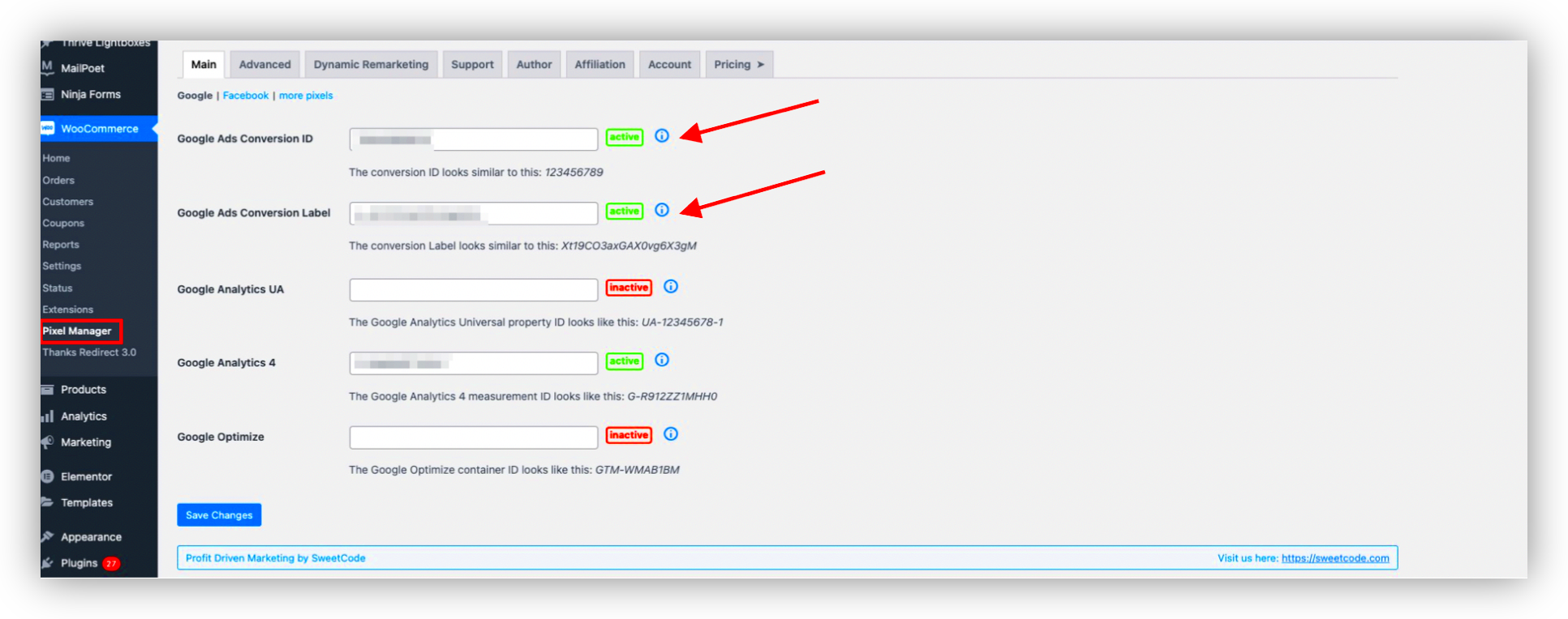 How to create and install a conversion pixel on your WordPress website 