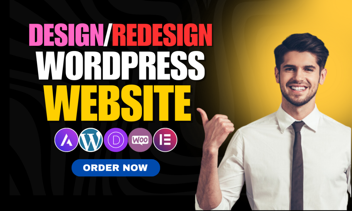 I will do wordpress website install or create wordpress website design, redesign