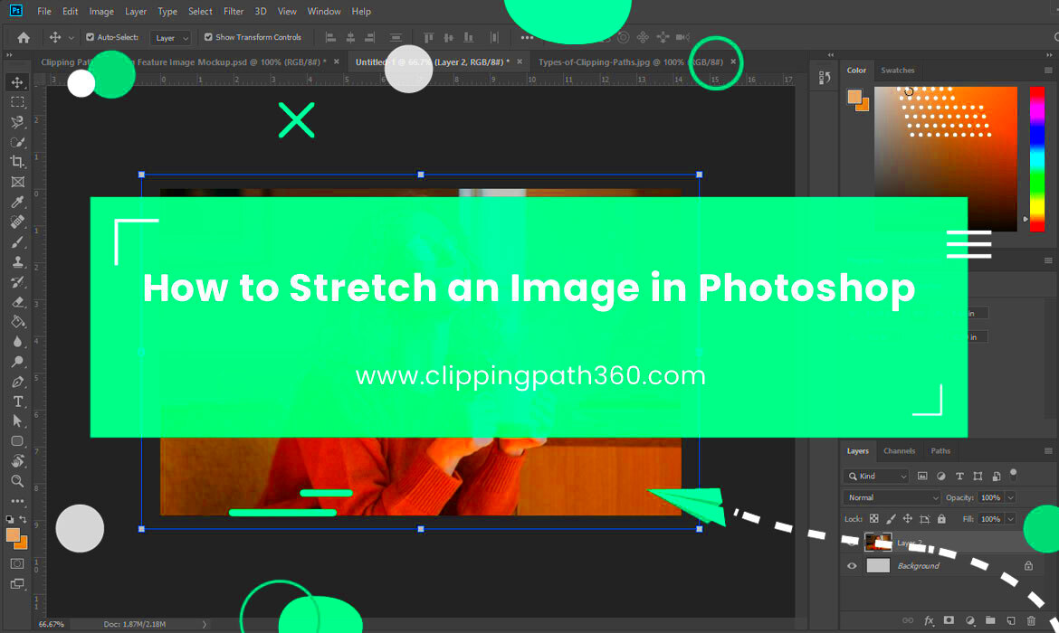 How to Stretch an Image in Photoshop