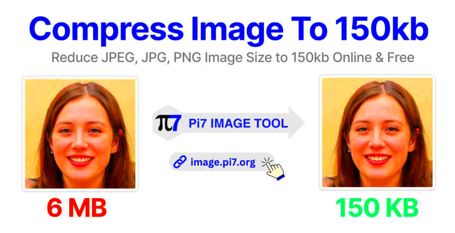 Compress Image To 150kb  Pi7 Image Tool