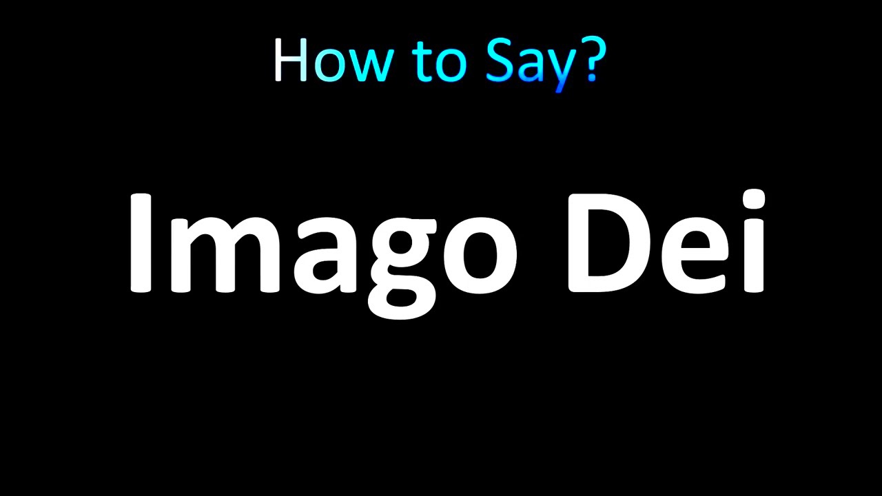 How to Pronounce Imago Dei correctly  YouTube