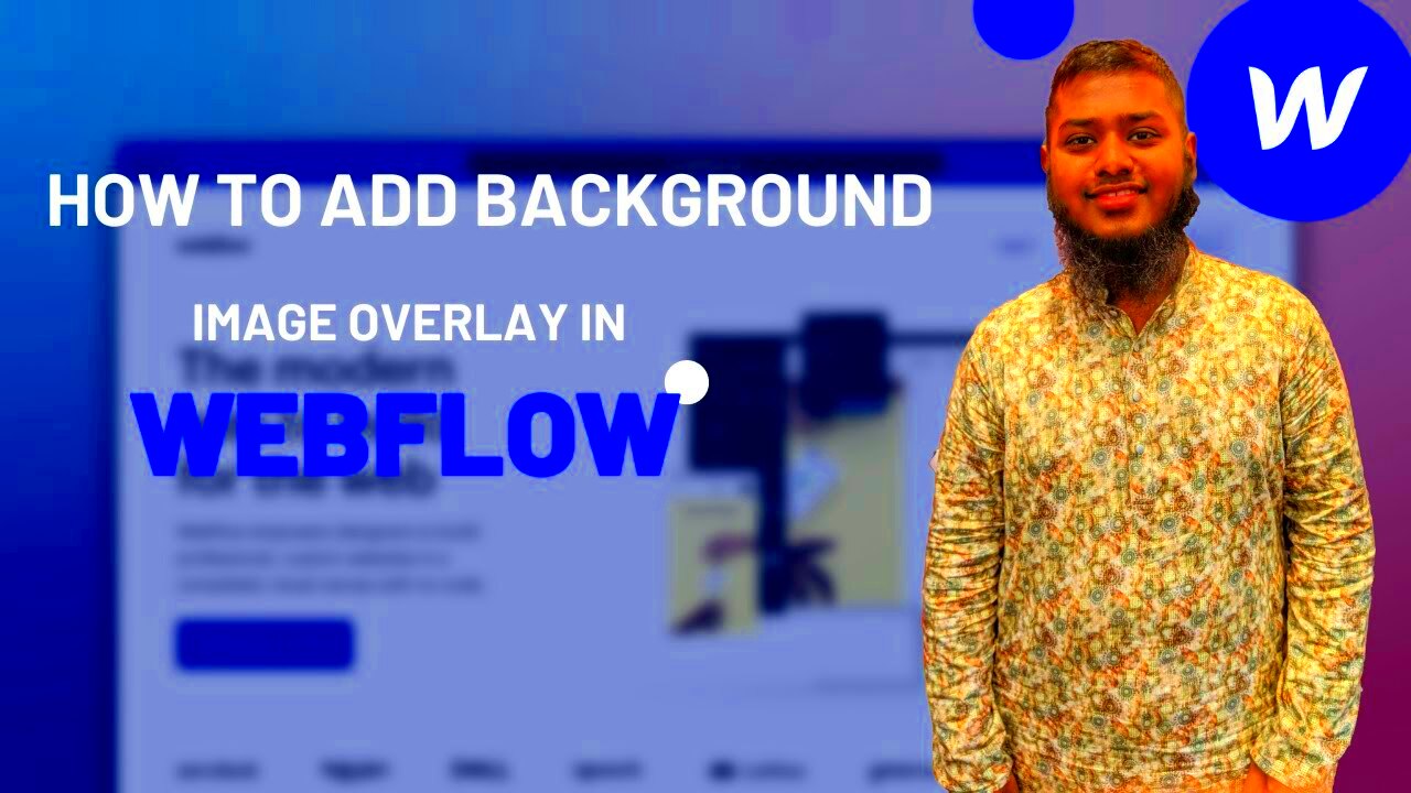 Webflow Tutorial How to Add Background Image Overlay in Webflow  YouTube