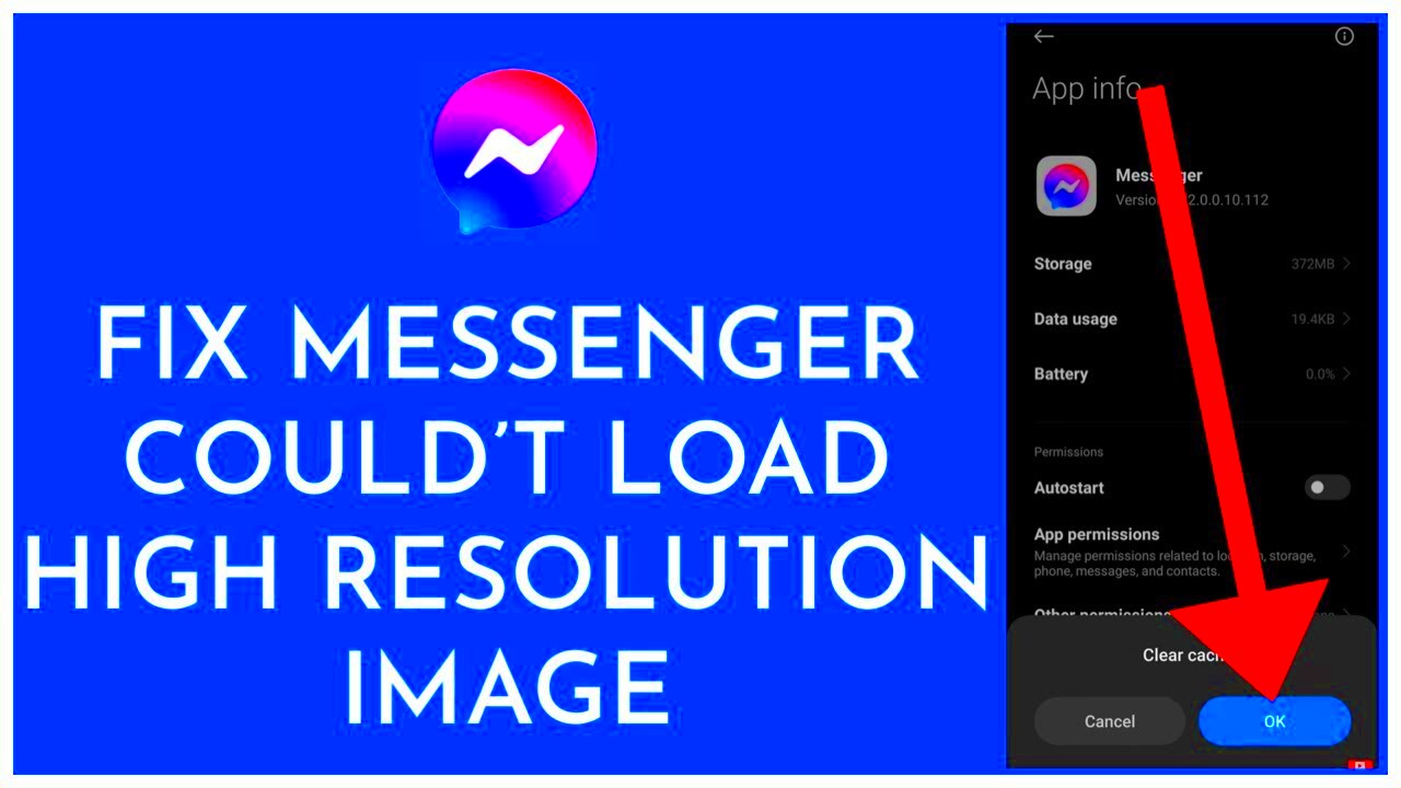 How to Fix Messenger Couldnt Load High Resolution Image  Messenger 