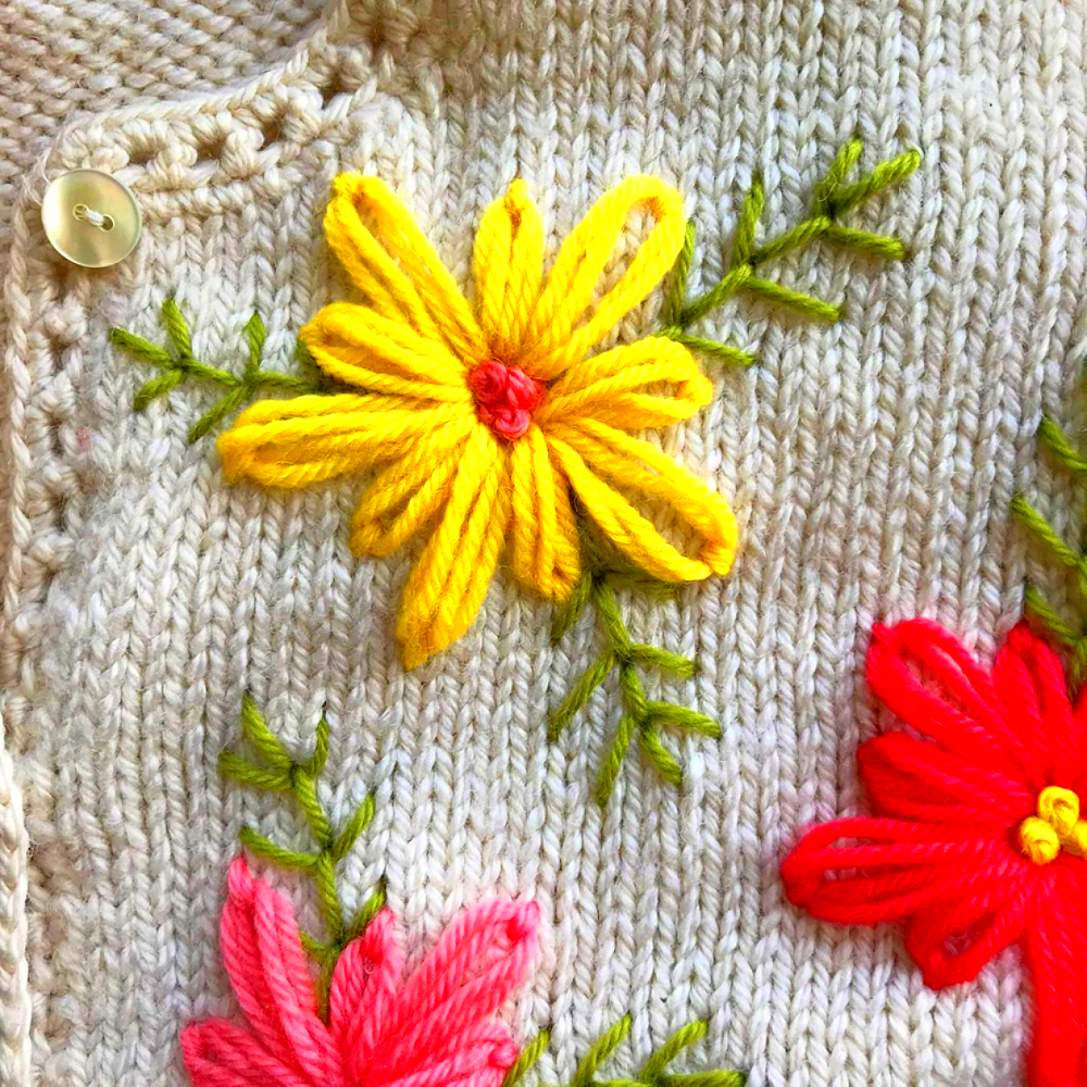 How To Embroider Flowers On Wool at Eric Rousseau blog