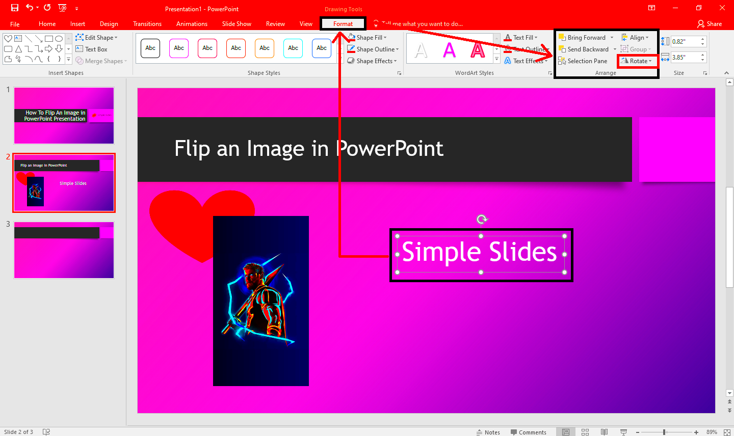 How To Flip An Image In PowerPoint In 5 Easy Steps