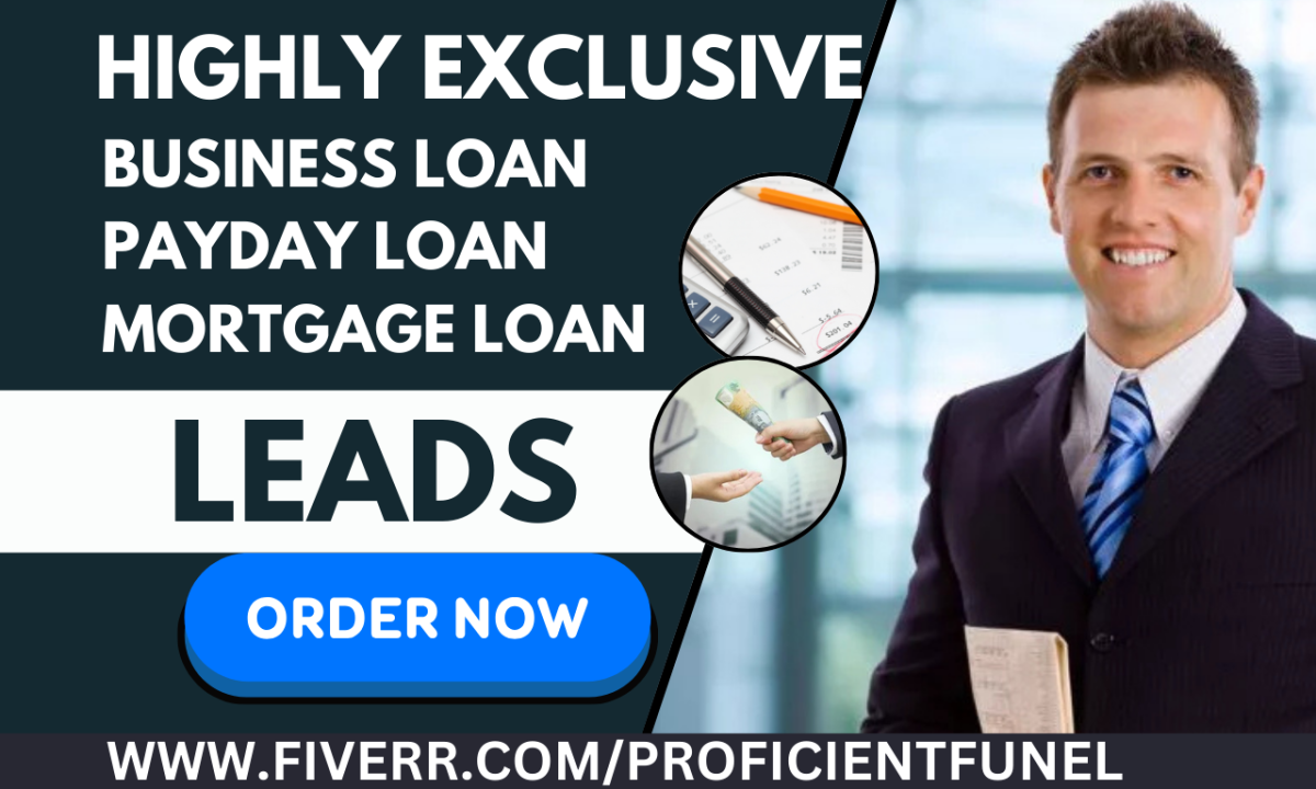 Generate Business Loan, Payday Loan, Mortgage Broker Loan, and Student Loan Leads