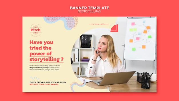 Storytelling Banner Template – Free Download