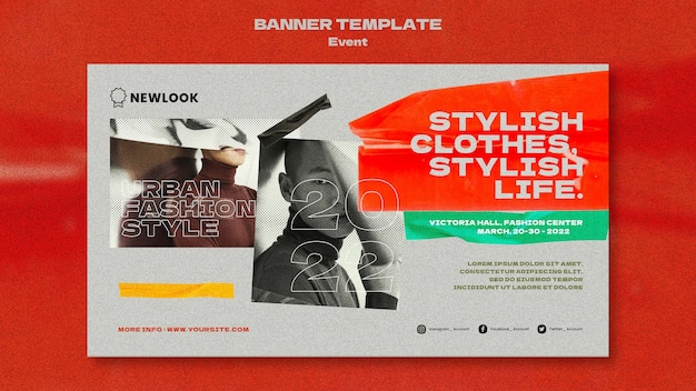 Stylish Clothes Banner Template – Free Download