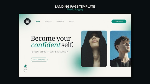 Plastic Surgery Clinic Landing Page Template – Free to Download