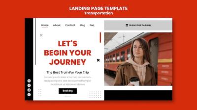 Flat Design Transport Template – Download Free Stock Photo