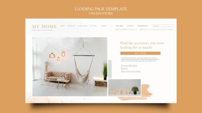 Landing Page Template for Home Furniture Online Shop – Free Download