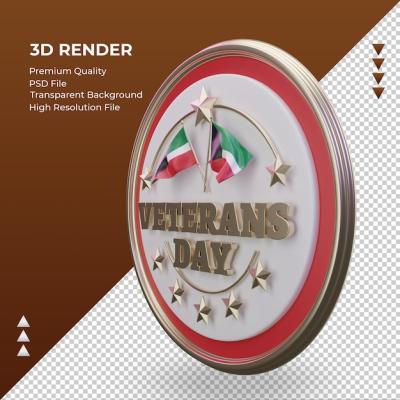 3D Veterans Day Kuwait Rendering Right View – Free Stock Photo for Download