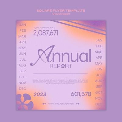 Annual Report Template Design – Free Download