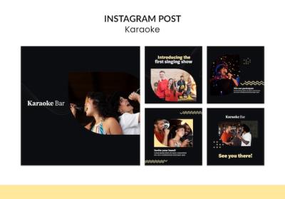 Karaoke Party Instagram Posts – Download Free Stock Photo