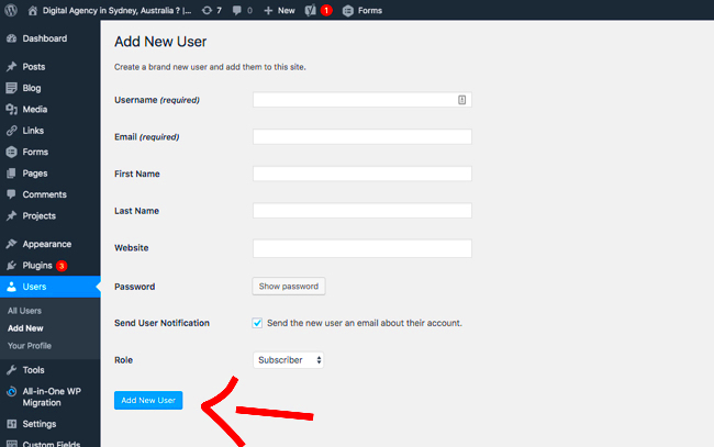 5 Simple Steps to Add a New User to your WordPress Site  Stone Digital