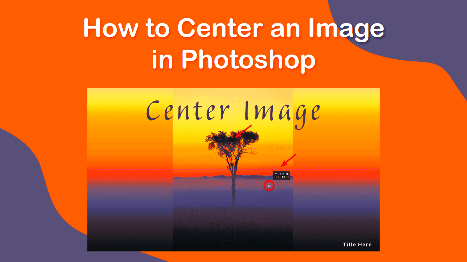 How to Center an Image in Photoshop  imagy