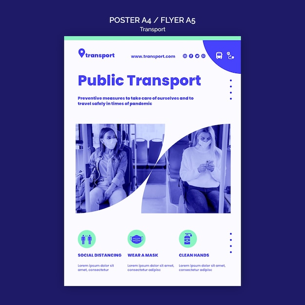 Public Transportation Poster Template – Free Download