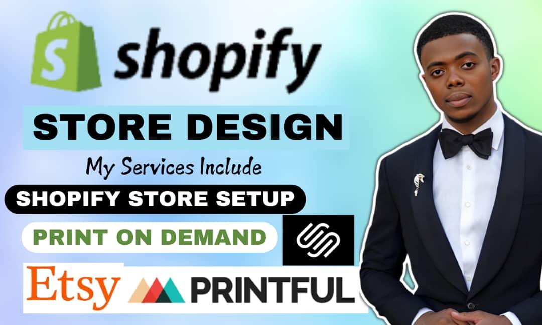 I Will Build a Shopify Store, Redesign Shopify Ecommerce, and Design Squarespace Websites